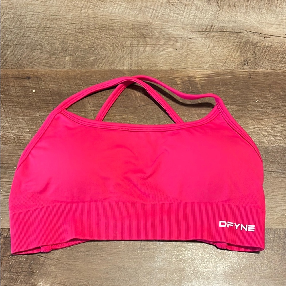 DFYNE Women's Rosa Pink Sports Bra